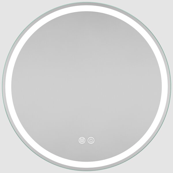 Erga Carla, okrúhle LED zrkadlo 60cm, 1380 lm, 3 farby svetla, ERG-V01-208-6060