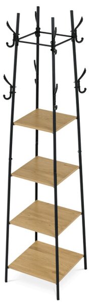Stojanový vešiak kovový hnedý GD-170 OAK