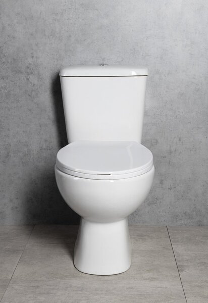 Aqualine Aqualine, MANUEL WC kombi misa s nádržkou vrátane splachovacej súpravy, spodný odpad, biela, PS8814
