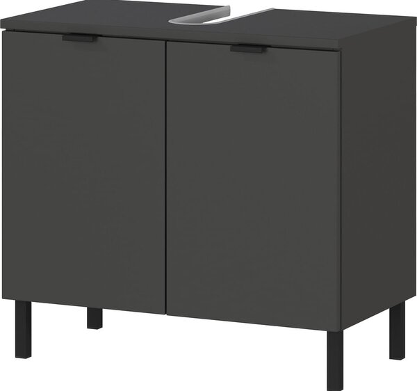 Antracitová skrinka pod umývadlo 60x56 cm Arcena – Germania