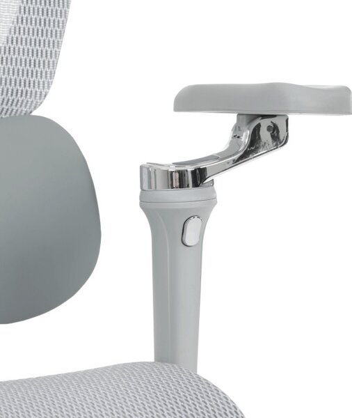 Kancelárska stolička sivá sieťovina KA-B2363 GREY