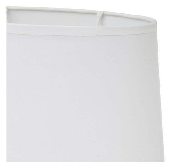 Bielo-béžová keramická stolová lampa s textilným tienidlom (výška 30 cm) – Casa Selección