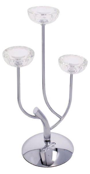 Svietnik Elisabeth silver wys. 44,5cm