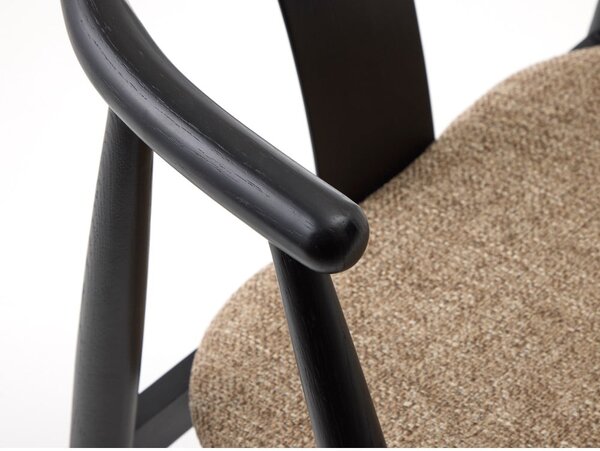 Čierna/béžová jedálenská stolička Relate – Unique Furniture