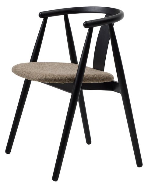 Čierna/béžová jedálenská stolička Relate – Unique Furniture