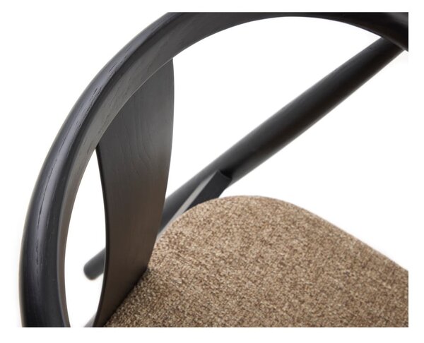 Čierna/béžová jedálenská stolička Relate – Unique Furniture