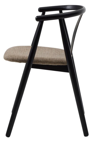 Čierna/béžová jedálenská stolička Relate – Unique Furniture