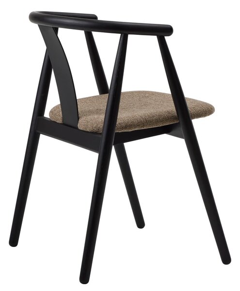 Čierna/béžová jedálenská stolička Relate – Unique Furniture