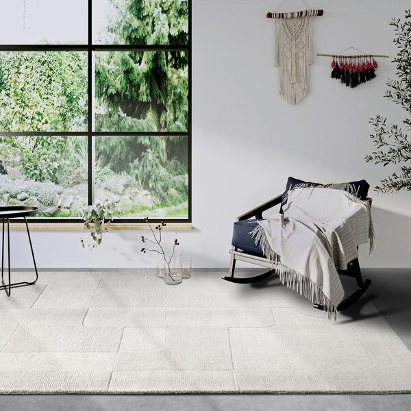 Krémovobiely ručne tkaný vlnený koberec 120x170 cm Charlotte – Villeroy&Boch