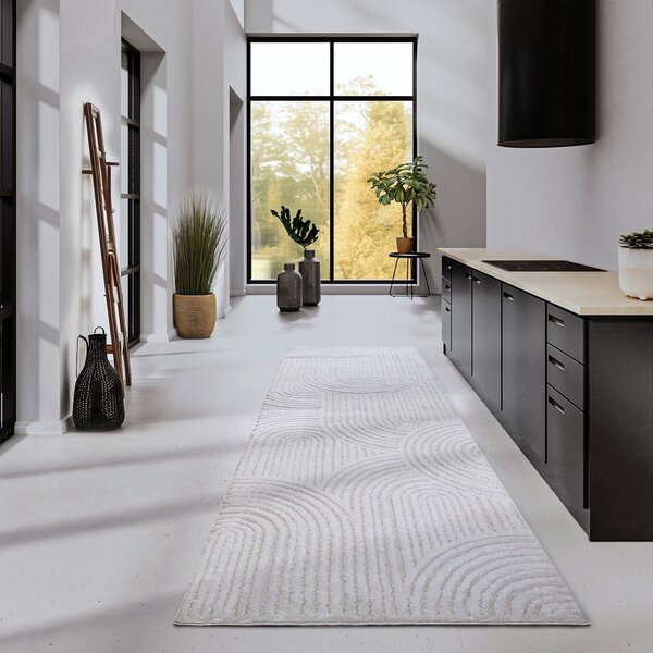 Krémovobiely behúň 80x240 cm Chappe Cream White – Elle Decoration