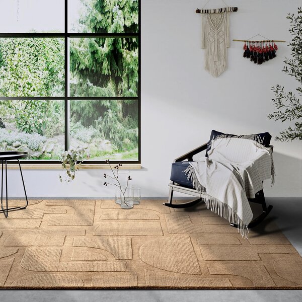 Béžový ručne tkaný vlnený koberec 80x150 cm Alexis – Villeroy&Boch