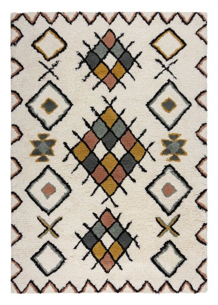 Krémový ručne tkaný vlnený koberec 120x170 cm Moroccan Midar – Flair Rugs