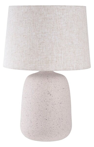 Krémová stolová lampa s textilným tienidlom (výška 47 cm) Croft – House Nordic