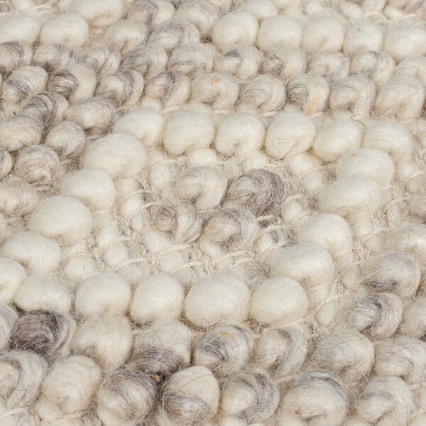 Sivý ručne tkaný behúň s prímesou vlny 60x230 cm Minerals Diamond – Flair Rugs