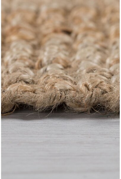 Ručne tkaný jutový behúň v prírodnej farbe 60x150 cm Jute Boucle – Flair Rugs