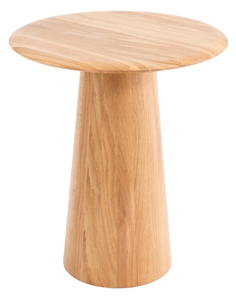 Okrúhly odkladací stolík z dubového dreva ø 40 cm Mushroom – Gazzda