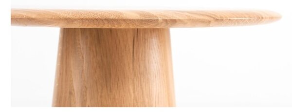 Okrúhly odkladací stolík z dubového dreva ø 40 cm Mushroom – Gazzda