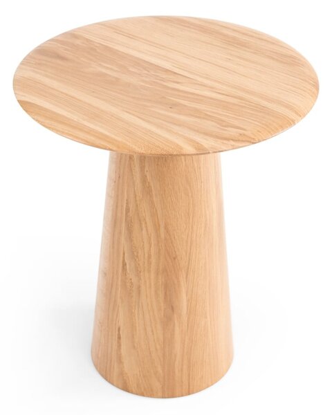 Okrúhly odkladací stolík z dubového dreva ø 40 cm Mushroom – Gazzda