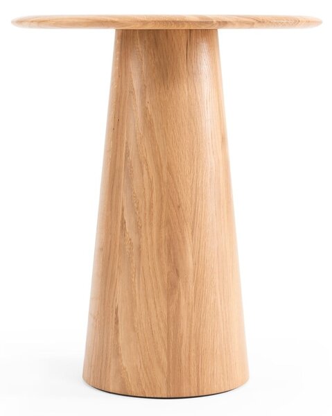 Okrúhly odkladací stolík z dubového dreva ø 40 cm Mushroom – Gazzda