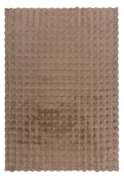 Hnedá syntetická kožušina 160x230 cm Waffle Faux Fur – Flair Rugs