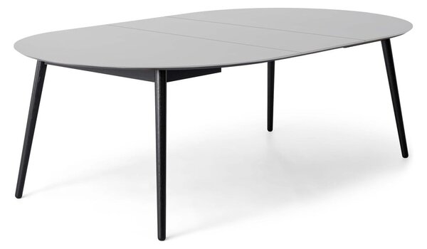 Okrúhly rozkladací jedálenský stôl s bielou doskou a prídavnou doskou ø 135 cm Meza – Hammel Furniture