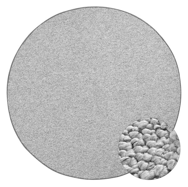 Sivý okrúhly koberec ø 200 cm Wolly – BT Carpet