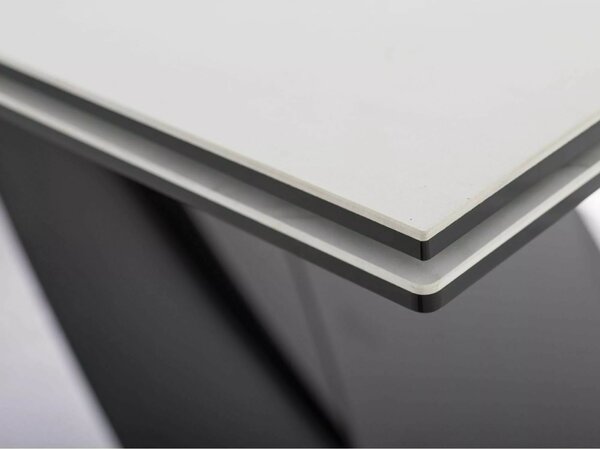 Signal WESTIN CERAMIC stôl jedálenský (160-240)X90, krém DIAMOND CREAM/čierna