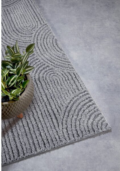 Sivý behúň 80x240 cm Chappe Light Grey – Elle Decoration