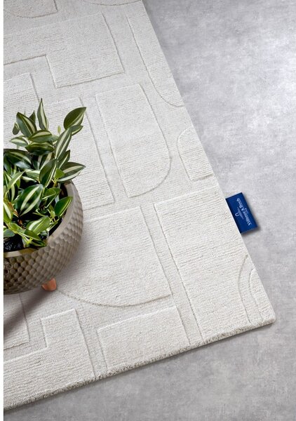 Krémovobiely ručne tkaný vlnený behúň 80x250 cm Alexis – Villeroy&Boch