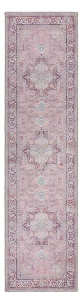 Svetločervený umývateľný behúň s prímesou recyklovaných vlákien 60x230 cm Windsor – Flair Rugs