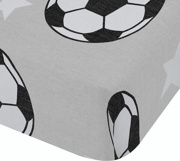Flanelová detská plachta na jednolôžko 90x190 cm Football Stars – Catherine Lansfield