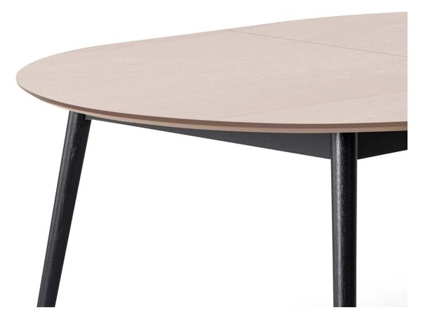 Okrúhly rozkladací jedálenský stôl s doskou v dubovom dekore a prídavnou doskou ø 135 cm Meza – Hammel Furniture