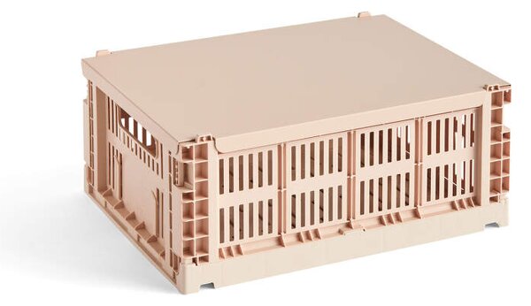 HAY Kovové veko Colour Crate Medium, powder