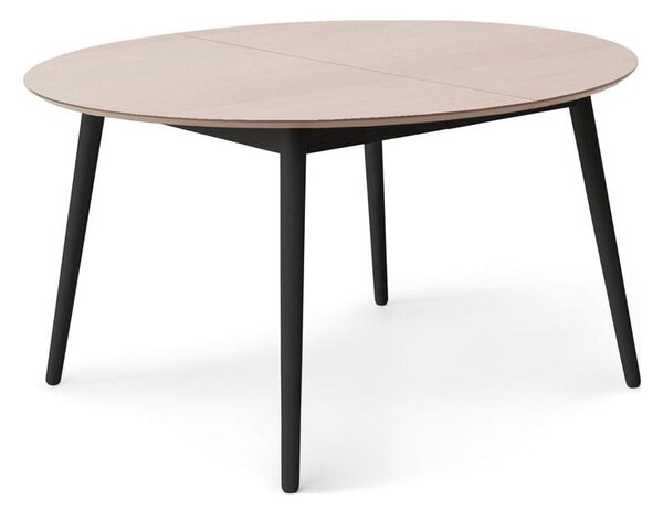 Okrúhly rozkladací jedálenský stôl s doskou v dubovom dekore a prídavnou doskou ø 135 cm Meza – Hammel Furniture