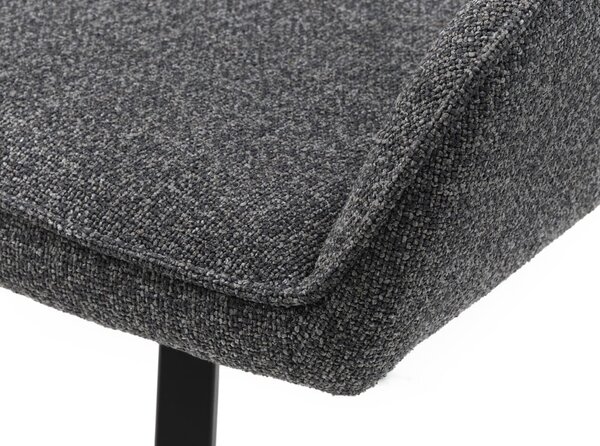 Sivá jedálenská stolička Alma – Unique Furniture