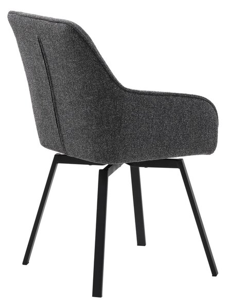 Sivá jedálenská stolička Alma – Unique Furniture