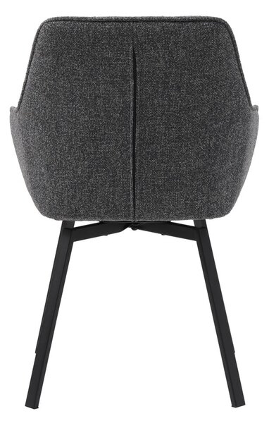 Sivá jedálenská stolička Alma – Unique Furniture