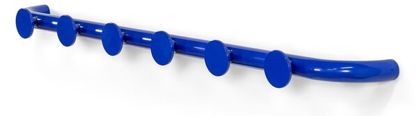 Modrý kovový nástenný vešiak 75 cm Retro – Spinder Design