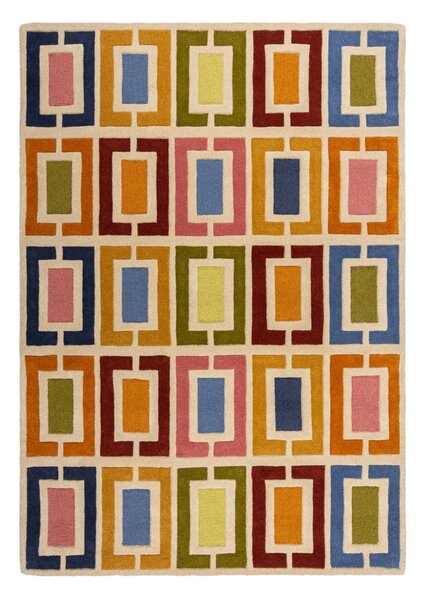 Ručne tkaný vlnený koberec 80x150 cm Retro Blocks – Flair Rugs