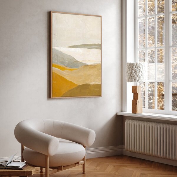 Ručne maľovaný obraz 90x120 cm Yellow Field – Malerifabrikken
