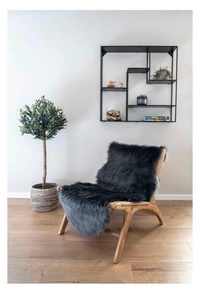 Antracitový syntetický behúň 60x180 cm – House Nordic