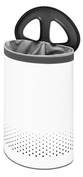 Biely kovový kôš na bielizeň 55 l Selector – Brabantia