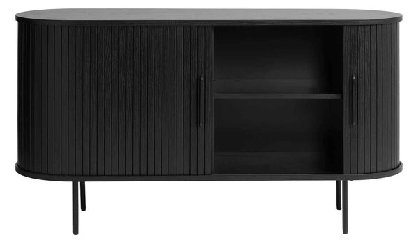 Dizajnová komoda Vasiliy 140 cm čierny dub