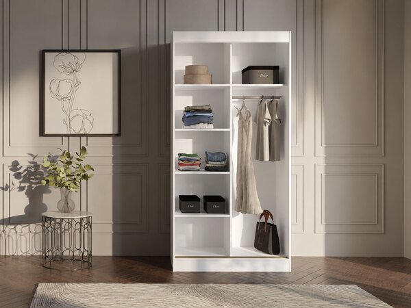 Šatníková skriňa Modin 120x215x65 - biela