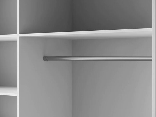 Šatníková skriňa Modin 120x215x65 - biela