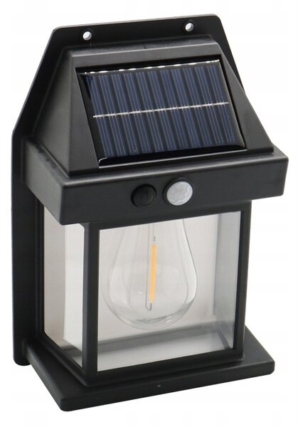 SOLÁRNA LAMPA PRE ZÁHRADNÉ TÁBORY NA STENU 1200mAh 21cm XL Silná IP65