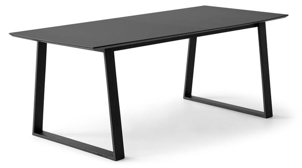 Čierny rozkladací jedálenský stôl s čiernou doskou 100x210 cm Meza – Hammel Furniture