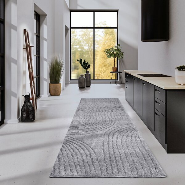 Sivý behúň 80x240 cm Pigment Light Grey – Elle Decoration