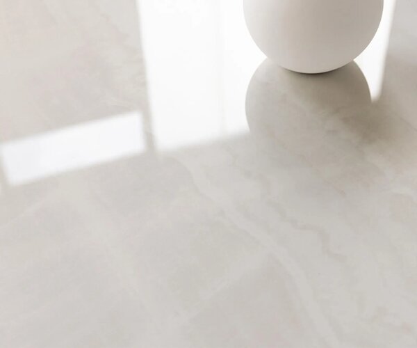 DELIFE Konzolový stolík Edge zaoblený tvar 180×40 cm keramika onyx šampanské Velio kov titánová farba