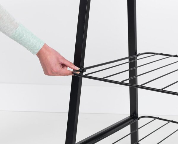 Čierny oceľový stojan na oblečenie Linn – Brabantia
